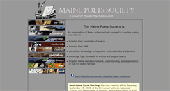 Desktop Screenshot of mainepoetssociety.com